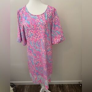 Lily Pulitzer - Pink and Blue Patterned Women's Dress